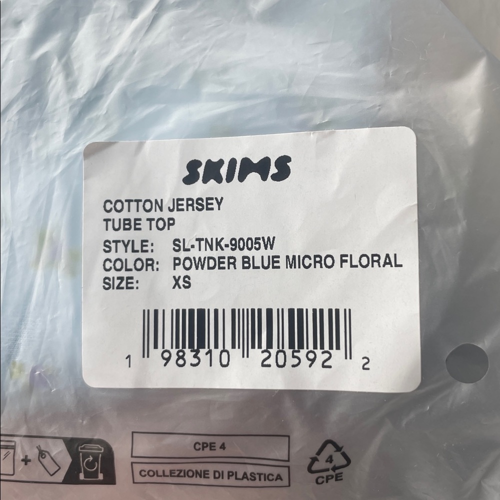New with tags skims cotton Jersey tube top size xsmall - Picture 3 of 3
